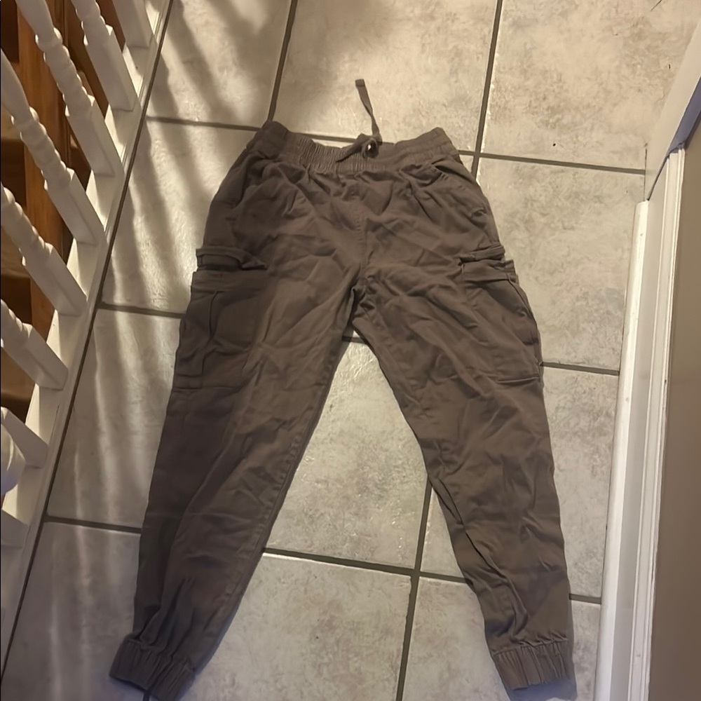 Casual Taupe Jogger Pants